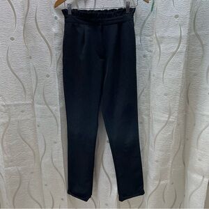 Urban Heritage Trousers Women Small Black Paperbag High Waist Tapered Leg